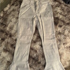 MOTHER White Flare Pants